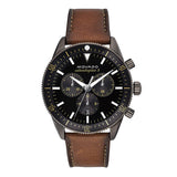 Buy Shop Movado Heritage Series 29mm Calendoplan Chronograph Black Dial Brown Leather Strap Watch For Men - 3650060 USA Online
