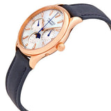 Buy Shop Movado Heritage Celestograf White Mother of Pearl Dial Blue Leather Strap Watch For Women - 3650011 USA Online