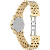 Movado Museum Classic Mother of Pearl Dial Gold Steel Strap Watch For Women - 0606998