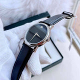 Buy Shop Movado Museum Black Dial Black Leather Strap Watch For Men - 2100002 USA Online