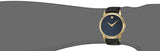 Buy Shop Movado Museum Black Dial Black Leather Strap Watch For Men - 2100005 USA Online