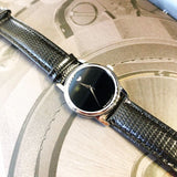 Buy Shop Movado Museum Black Dial Black Leather Strap Watch For Women - 2100004 USA Online