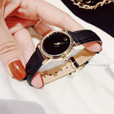 Buy Shop Movado Museum Black Dial Black Leather Strap Watch For Women - 2100006 USA Online