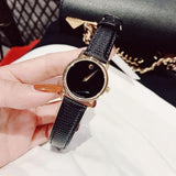 Buy Shop Movado Museum Black Dial Black Leather Strap Watch For Women - 2100006 USA Online