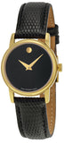 Buy Shop Movado Museum Black Dial Black Leather Strap Watch For Women - 2100006 USA Online