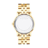 Buy Shop Movado Museum Black Dial Gold Steel Strap Watch For Men - 606997 USA Online