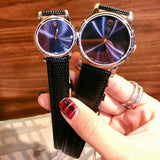 Buy Shop Movado Museum Blue Dial Black Leather Strap Watch For Women - 2100010 USA Online