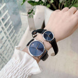 Buy Shop Movado Museum Blue Dial Black Leather Strap Watch For Women - 2100010 USA Online
