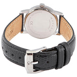 Buy Shop Movado Museum Blue Dial Black Leather Strap Watch For Women - 2100010 USA Online