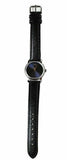 Buy Shop Movado Museum Blue Dial Black Leather Strap Watch For Women - 2100010 USA Online
