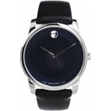 Buy Shop Movado Museum Classic Blue Dial Black Leather Strap Watch for Men - 606610 USA Online