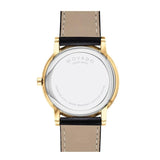 Buy Shop Movado Museum Classic Quartz Black Dial Black Leather Strap Watch for Men - 0607195 USA Online