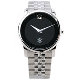 Buy Shop Movado Museum Classic Black Dial Silver Steel Strap Watch for Men - 0607199 USA Online