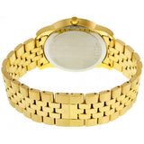 Buy Shop Movado Museum Black Dial Gold Steel Strap Watch For Men - 606997 USA Online