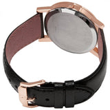 Buy Shop Movado Museum Classic Black Dial Black Leather Strap Watch For Men - 607060 USA Online