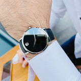 Buy Shop Movado Museum Classic Black Dial Black Leather Strap Watch for Men - 0607194 USA Online