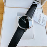 Buy Shop Movado Museum Classic Black Dial Black Leather Strap Watch for Men - 0607194 USA Online
