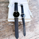 Buy Shop Movado Museum Classic Black Dial Black Leather Strap Watch for Men - 0607194 USA Online
