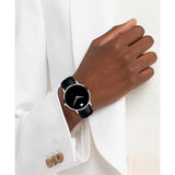 Buy Shop Movado Museum Classic Black Dial Black Leather Strap Watch for Men - 0607194 USA Online