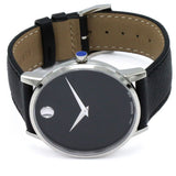 Buy Shop Movado Museum Classic Black Dial Black Leather Strap Watch for Men - 0607194 USA Online