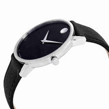 Buy Shop Movado Museum Classic Black Dial Black Leather Strap Watch for Men - 0607194 USA Online
