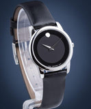 Buy Shop Movado Museum Classic Black Dial Black Leather Strap Watch For Women - 0606503 USA Online