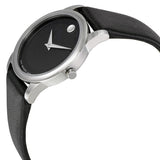 Buy Shop Movado Museum Classic Black Dial Black Leather Strap Watch For Women - 0606503 USA Online