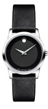 Buy Shop Movado Museum Classic Black Dial Black Leather Strap Watch For Women - 0606503 USA Online