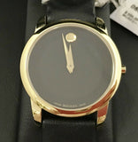Buy Shop Movado Museum Classic Black Dial Black Leather Strap Watch For Women - 0606877 USA Online