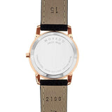 Buy Shop Movado Museum Classic Black Dial Black Leather Strap Watch For Women - 607061 USA Online