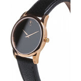 Buy Shop Movado Museum Classic Black Dial Black Leather Strap Watch For Women - 607061 USA Online