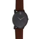 Buy Shop Movado Museum Classic Black Dial Brown Leather Strap Watch for Men - 0607198 USA Online
