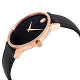 Buy Shop Movado Museum Classic Black Dial Black Leather Strap Watch for Men - 0607196 USA Online