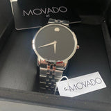 Buy Shop Movado Museum Classic Black Dial Silver Steel Strap Watch for Men - 0607199 USA Online
