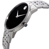 Buy Shop Movado Museum Classic Black Dial Silver Steel Strap Watch for Men - 0607199 USA Online