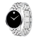 Buy Shop Movado Museum Classic Black Dial Silver Steel Strap Watch for Men - 0607199 USA Online