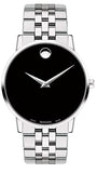 Buy Shop Movado Museum Classic Black Dial Silver Steel Strap Watch for Men - 0607199 USA Online