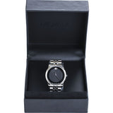Buy Shop Movado Museum Classic Black Dial Silver Steel Strap Watch For Men - 606504 USA Online