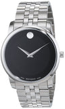Buy Shop Movado Museum Classic Black Dial Silver Steel Strap Watch For Men - 606504 USA Online