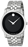 Buy Shop Movado Museum Classic Black Dial Silver Steel Strap Watch For Men - 606504 USA Online