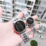 Buy Shop Movado Museum Classic Black Dial Silver Steel Strap Watch For Women - 0606505 USA Online