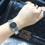 Buy Shop Movado Museum Classic Black Dial Silver Steel Strap Watch For Women - 0606505 USA Online