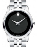 Buy Shop Movado Museum Classic Black Dial Silver Steel Strap Watch For Women - 0606505 USA Online