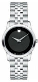 Buy Shop Movado Museum Classic Black Dial Silver Steel Strap Watch For Women - 0606505 USA Online