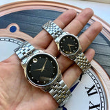 Buy Shop Movado Museum Classic Black Dial Silver Steel Strap Watch For Women - 0606858 USA Online