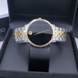 Buy Shop Movado Museum Classic Black Dial Two Tone Steel Strap Watch for Men - 0607200 USA Online
