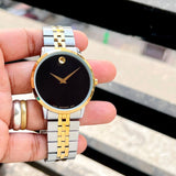 Buy Shop Movado Museum Classic Black Dial Two Tone Steel Strap Watch for Men - 0607200 USA Online