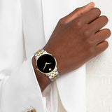 Buy Shop Movado Museum Classic Black Dial Two Tone Steel Strap Watch for Men - 0607200 USA Online