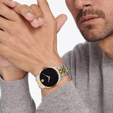 Buy Shop Movado Museum Classic Black Dial Two Tone Steel Strap Watch for Men - 0607200 USA Online