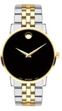 Buy Shop Movado Museum Classic Black Dial Two Tone Steel Strap Watch for Men - 0607200 USA Online